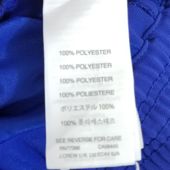 J. Crew Colbalt Blue Dressy Track Shorts Elastic Waist Size 4 - Picture 5 of 5